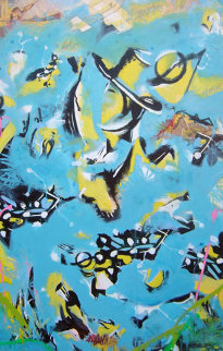 Rodeo Rider 2009 60x40 Super Huge Original Painting - Bruce Helander Rodeo Rider 2009 60x40 Super Huge Original Painting - Bruce Helander