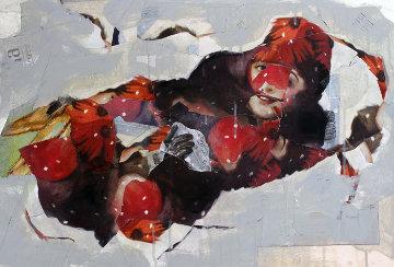 A Woman of Note 2012 24x36 Original Painting - Bruce Helander A Woman of Note 2012 24x36 Original Painting - Bruce Helander