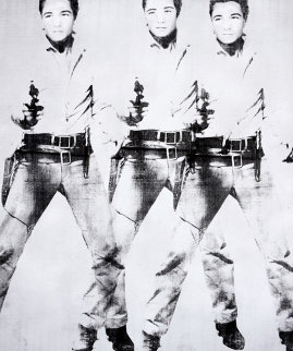 Triple Elvis 2015 65x55 Super Huge Original Painting - Bruce Helander Triple Elvis 2015 65x55 Super Huge Original Painting - Bruce Helander