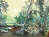 Swamp Idyl 60's 31x55 Huge Original Painting by Colette Pope Heldner - 5