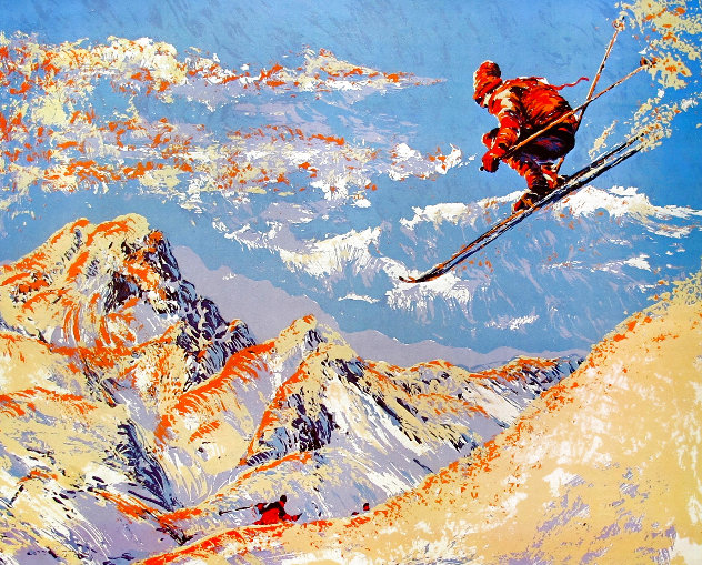 Skier 1979 Vintage Limited Edition Print by Paul Blaine Henrie