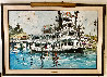 Reuben E. Lee (Riverboat) 1970 54x60 - Huge - Mississippi Original Painting by Paul Blaine Henrie - 1