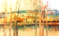 Landscape 1981 24x28 (Early) Original Painting by Michel Henry - 3