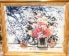 Flowers and Pears 40x47 - Huge Original Painting by Michel Henry - 1