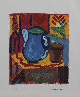 Blue Pitcher 1988 Limited Edition Print by Henry Miller - 1 Blue Pitcher 1988 Limited Edition Print by Henry Miller - 1
