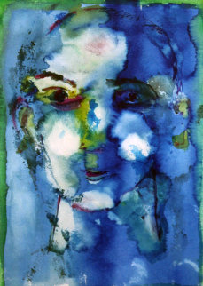 Blue Face 1974 Limited Edition Print - Henry Miller Blue Face 1974 Limited Edition Print - Henry Miller