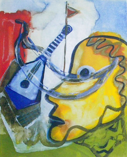 Pablo's Guitar Limited Edition Print by Henry Miller