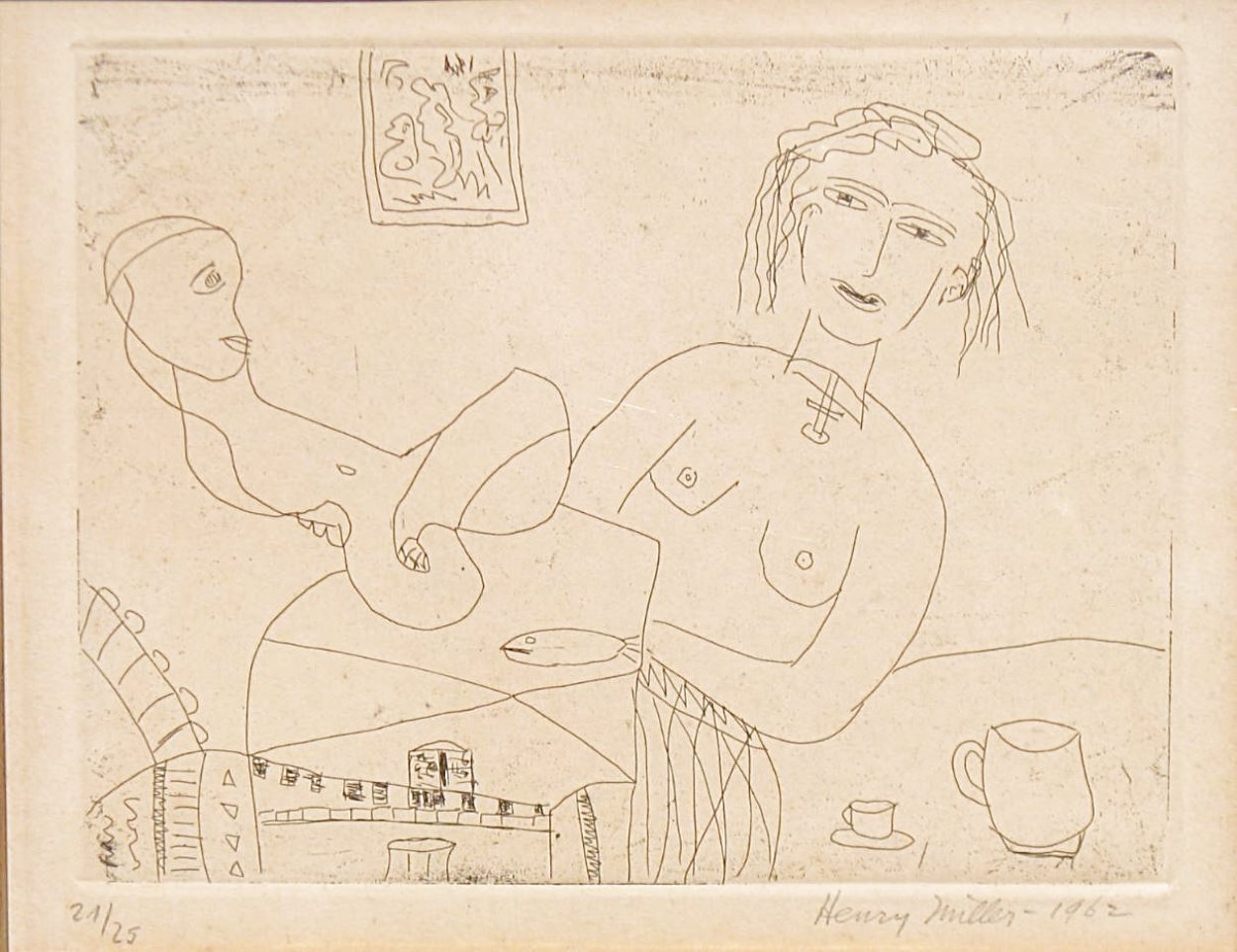 Berlin 1962 Early Limited Edition Print by Henry Miller Berlin 1962 Early Limited Edition Print by Henry Miller