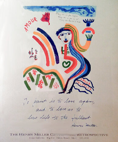 Amour Toujours Poster 1991 Limited Edition Print - Henry Miller