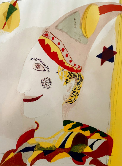 Le Clown Lithograph 25x22 by Henry Miller - For Sale on Art Brokerage