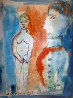 For Eve At Dawn Somewhere Watercolor  1964 21x17 Watercolor by Henry Miller - 0