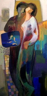 Yours Forever 1999 56x32 Original Painting - Abrishami Hessam Yours Forever 1999 56x32 Original Painting - Abrishami Hessam
