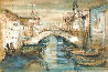 Chiorggia Near Venice, Italy  28x40 Huge Original Painting by Edna Hibel - 0