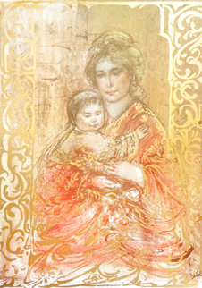 Sophia and Children 1998 Limited Edition Print - Edna Hibel Sophia and Children 1998 Limited Edition Print - Edna Hibel
