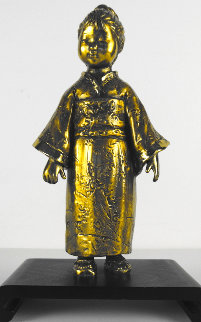 O-suki Bronze Sculpture 1986 9 in Sculpture - Edna Hibel