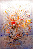 A Vase of Flowers 1993 30x24 Original Painting by Edna Hibel - 0