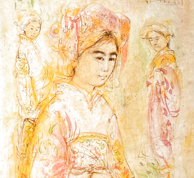 Asian Woman Limited Edition Print by Edna Hibel