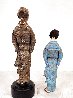 O-Jin Set of 2 Bronze Sculptures 1983 8 in Sculpture by Edna Hibel - 2