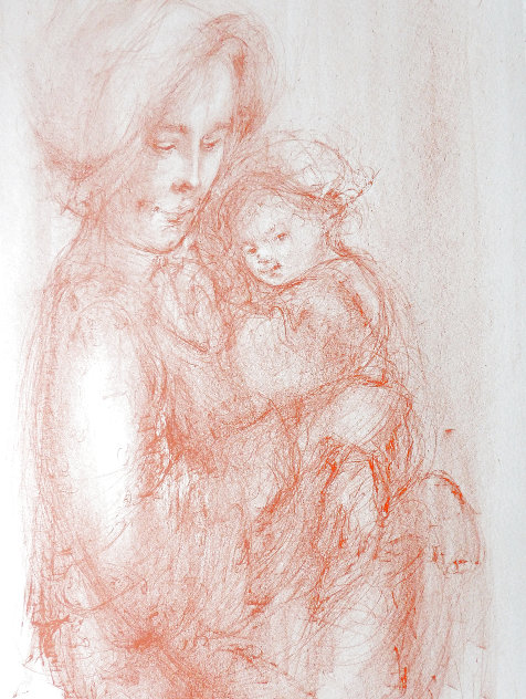 Mother and Child AP Limited Edition Print by Edna Hibel