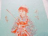 Japanese Boy Fishing Unique 1975 Limited Edition Print by Edna Hibel - 2
