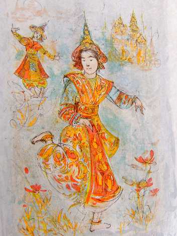 Thai Dancer 1981 Limited Edition Print - Edna Hibel