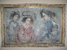Japanese Girls 30x48 Original Painting by Edna Hibel - 4