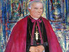 Most Reverend Bishop E. Mulvee 1996 40x30 Huge Original Painting by Edna Hibel - 2