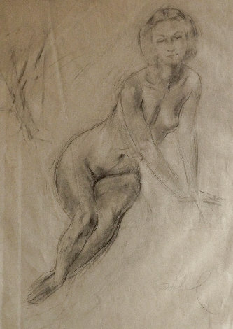 Elegant Nude 1934 Drawing - Edna Hibel