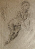 Elegant Nude 1934 Drawing by Edna Hibel - 0