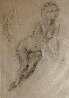 Elegant Nude 1934 EARLY Drawing by Edna Hibel - 0