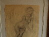 Elegant Nude 1934 EARLY Drawing by Edna Hibel - 3