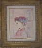 Little Prince 20x18 Original Painting by Edna Hibel - 2