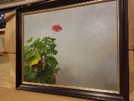 Geranios Study 2017 36x28 Original Painting by Jose Higuera - 3 Geranios Study 2017 36x28 Original Painting by Jose Higuera - 3