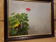 Geranios Study 2017 36x28 Original Painting by Jose Higuera - 2 Geranios Study 2017 36x28 Original Painting by Jose Higuera - 2