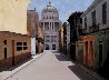 Camino Al Capitolio - Havana Cuba 2013 28x36 Original Painting by Jose Higuera - 2