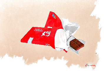 Wrappers 1 2021 24x35 Original Painting - Jose Higuera Wrappers 1 2021 24x35 Original Painting - Jose Higuera