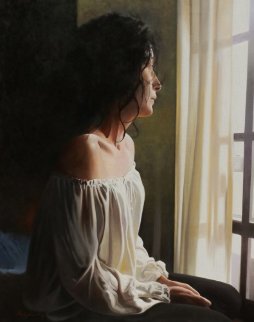 Nostalgia 2014 39x32 Original Painting - Jose Higuera
