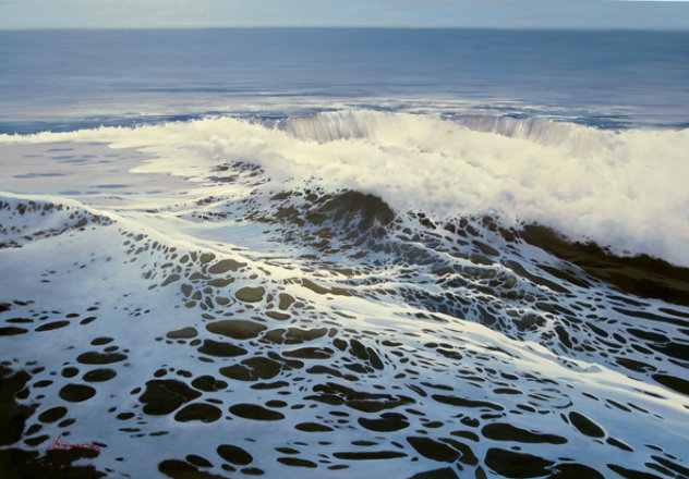 On the Wave 2013 32x46 Original Painting by Jose Higuera