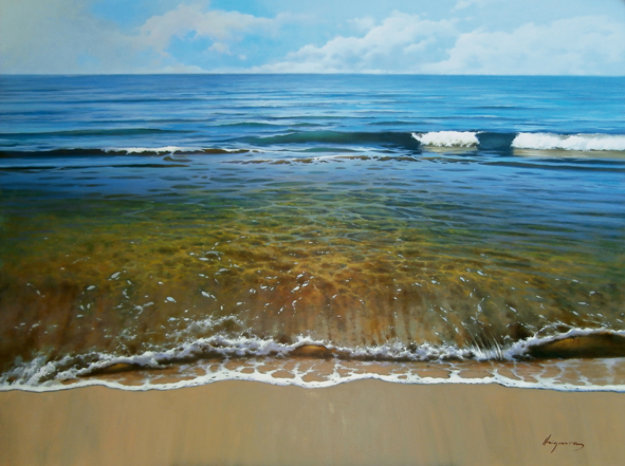 El Otro Mediteranneo 2013 51x40 Original Painting by Jose Higuera El Otro Mediteranneo 2013 51x40 Original Painting by Jose Higuera