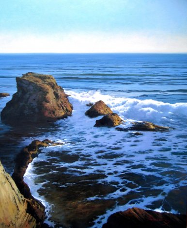 Mar Del Norte  2012 39x32 Original Painting - Jose Higuera