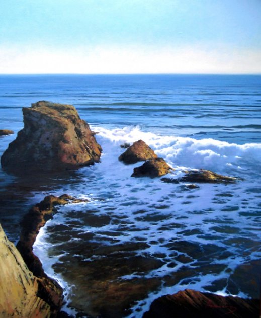 Mar Del Norte  2012 39x32 Original Painting by Jose Higuera