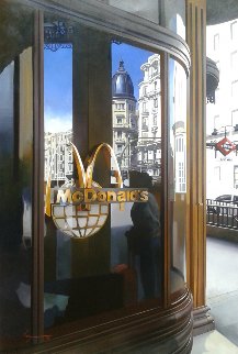 MC Shopping 2015 47x31 Original Painting - Jose Higuera