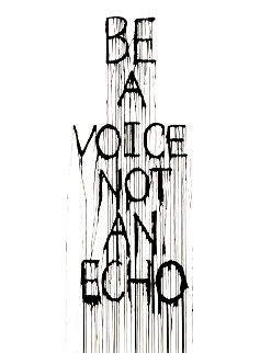 Be a Voice 2015 Limited Edition Print - Hijack Be a Voice 2015 Limited Edition Print - Hijack