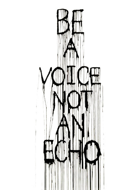 Be a Voice 2015 Limited Edition Print by  Hijack