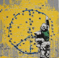 War Child PP 2022 - Peace Sign Limited Edition Print by  Hijack - 0