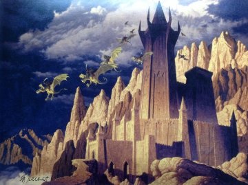 Dark Tower And the Siege of Minas Tirith, Suite of 2 2013 Limited Edition Print - Gregor Hildebrandt Dark Tower And the Siege of Minas Tirith, Suite of 2 2013 Limited Edition Print - Gregor Hildebrandt