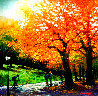 Autumn in the Park Embellished Limited Edition Print by David Hinchliffe - 0
