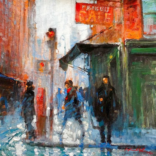Fanelli's Cafe Embellished Limited Edition Print by David Hinchliffe