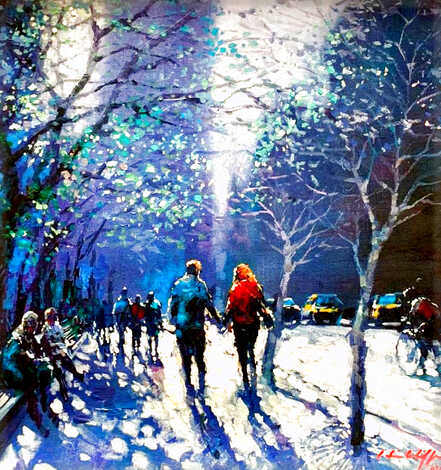 Hand in Hand Embellished Giclee onnCanvas Limited Edition Print - David Hinchliffe