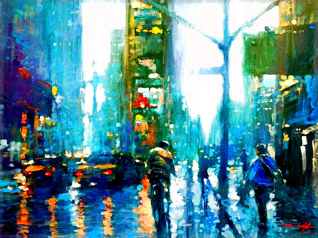 Morning Commute Embellished Limited Edition Print by David Hinchliffe